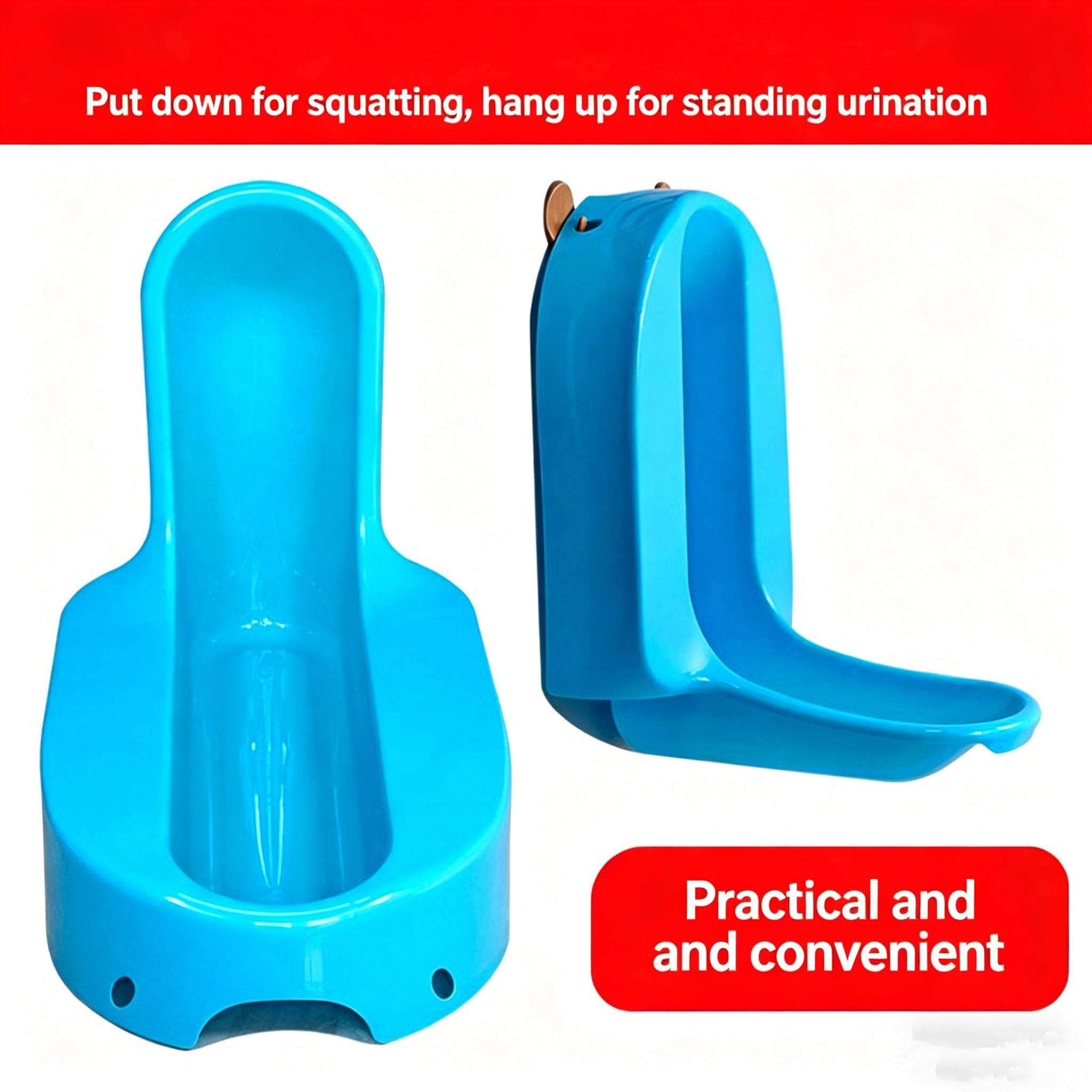 Children's squat toilet potty Kindergarten squatting training, can urinate standing up, can be hung