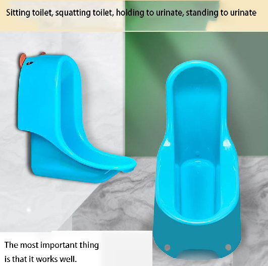 Children's toilet seat, splash-proof baby squat toilet, baby potty, boy's standing urinal, girl's large-sized household toilet.